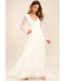 Awaken My Love White Long Sleeve Lace Maxi Dress
